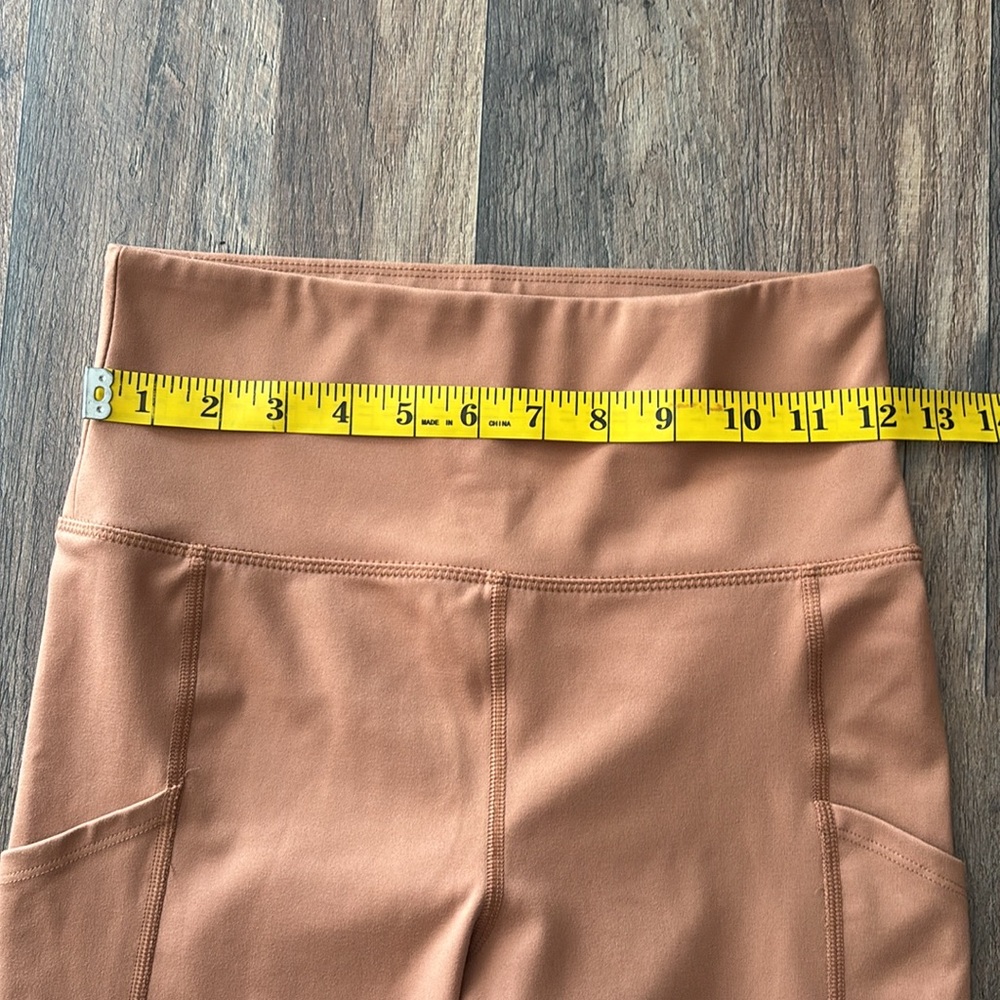 American Eagle Everything Pocket Copper Brown Rust Athletic Leggings medium - Picture 3 of 7